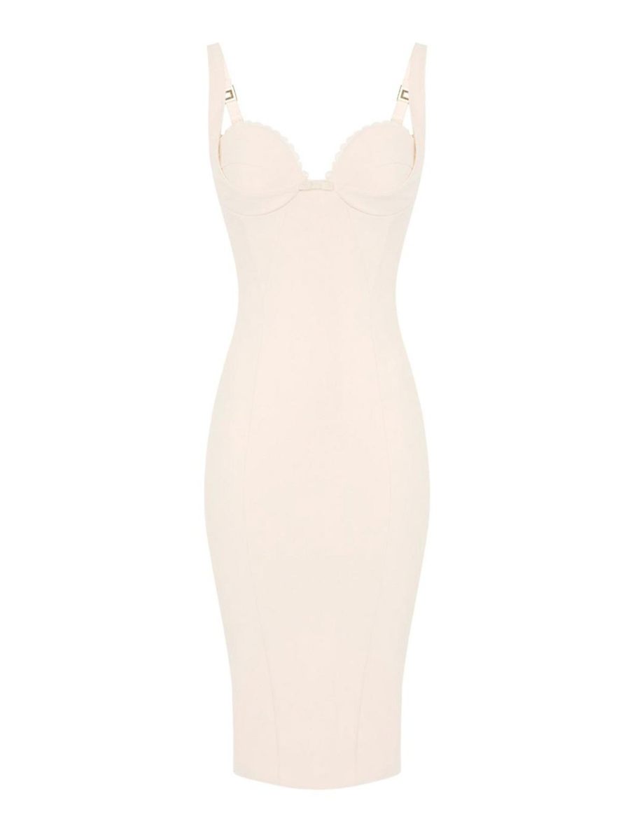 Elisabetta Franchi Maxi Robe - Beige
