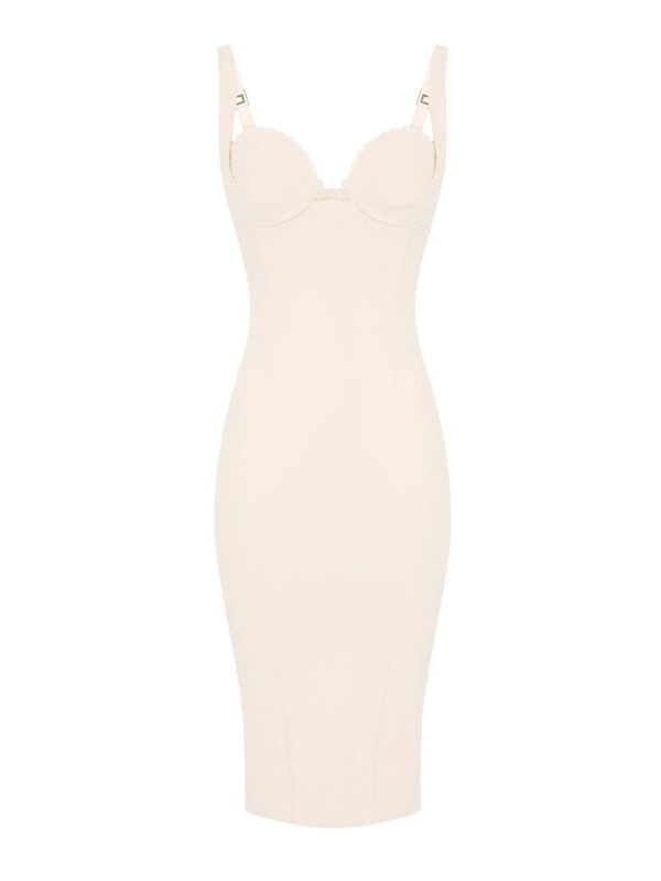 Elisabetta Franchi Maxi Robe - Beige
