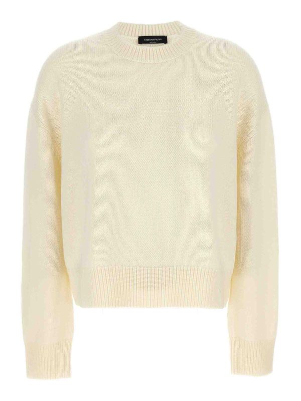 Fabiana Filippi Pull Col Rond - Blanc