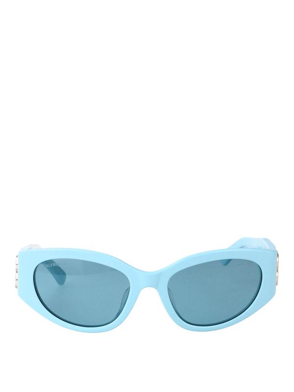 Balenciaga Lunettes De Soleil - Bleu