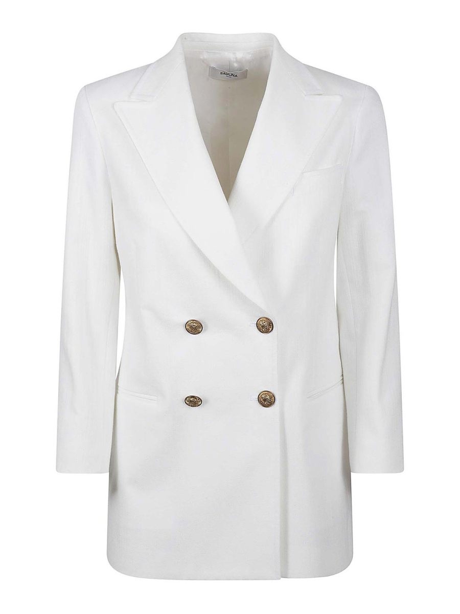 Saulina Veste Casual - Blanc