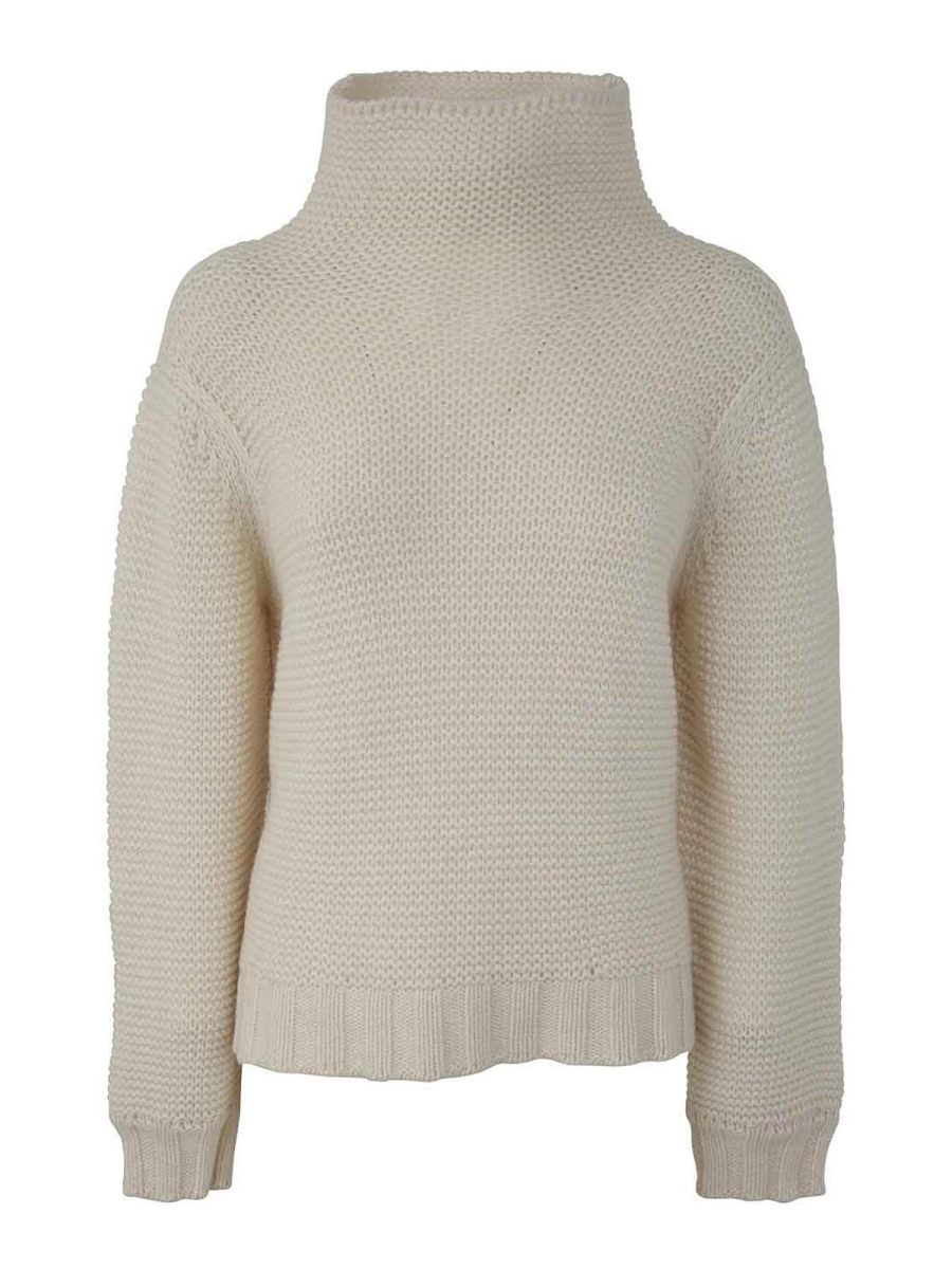 Liviana Conti Pull Col Roulé - Blanc