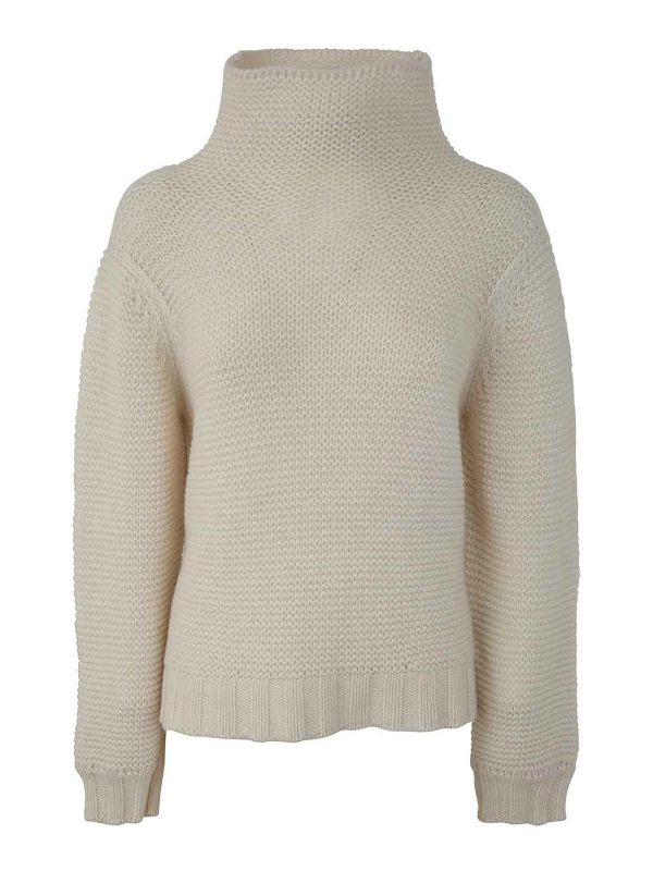 Liviana Conti Pull Col Roulé - Blanc