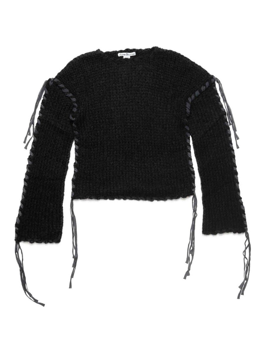 Acne Studios Pull Col Rond - Noir