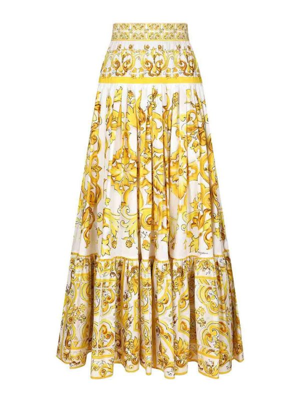 Dolce & Gabbana Jupe Midi - Jaune
