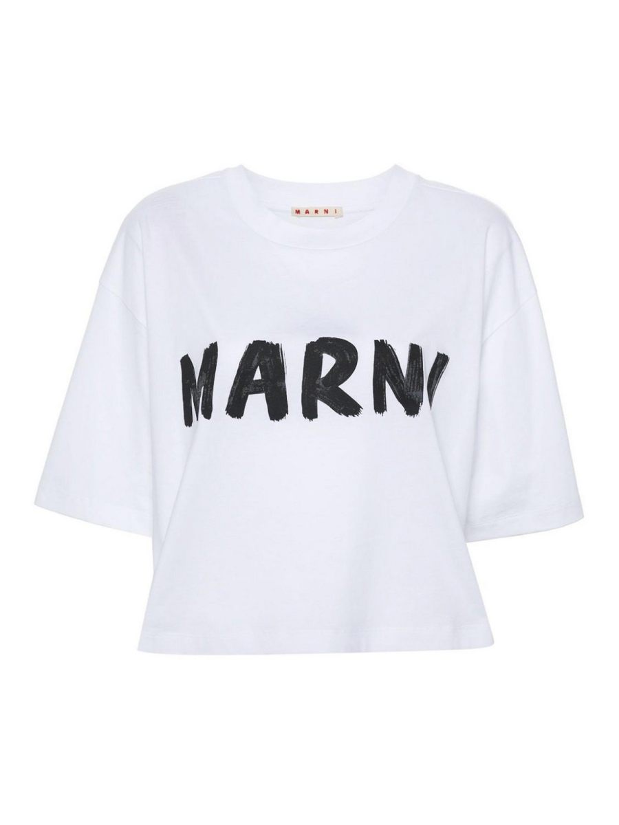 Marni Pull Col Rond - Blanc