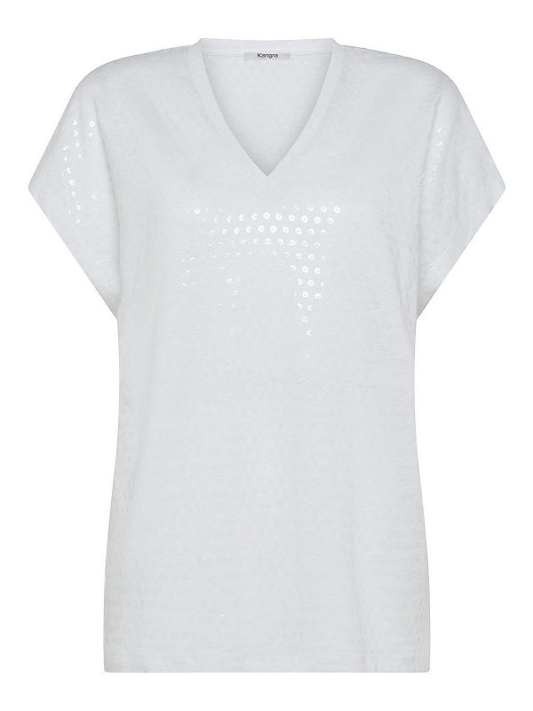 Kangra Cashmere T-Shirt - Blanc