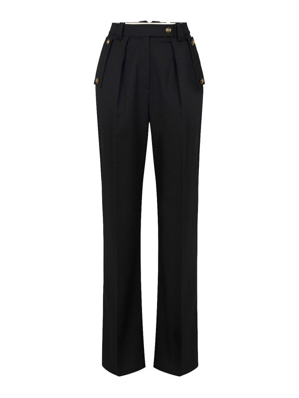 Elisabetta Franchi Pantalons Décontractés - Noir