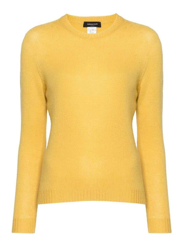 Fabiana Filippi Pull Col Rond - Jaune