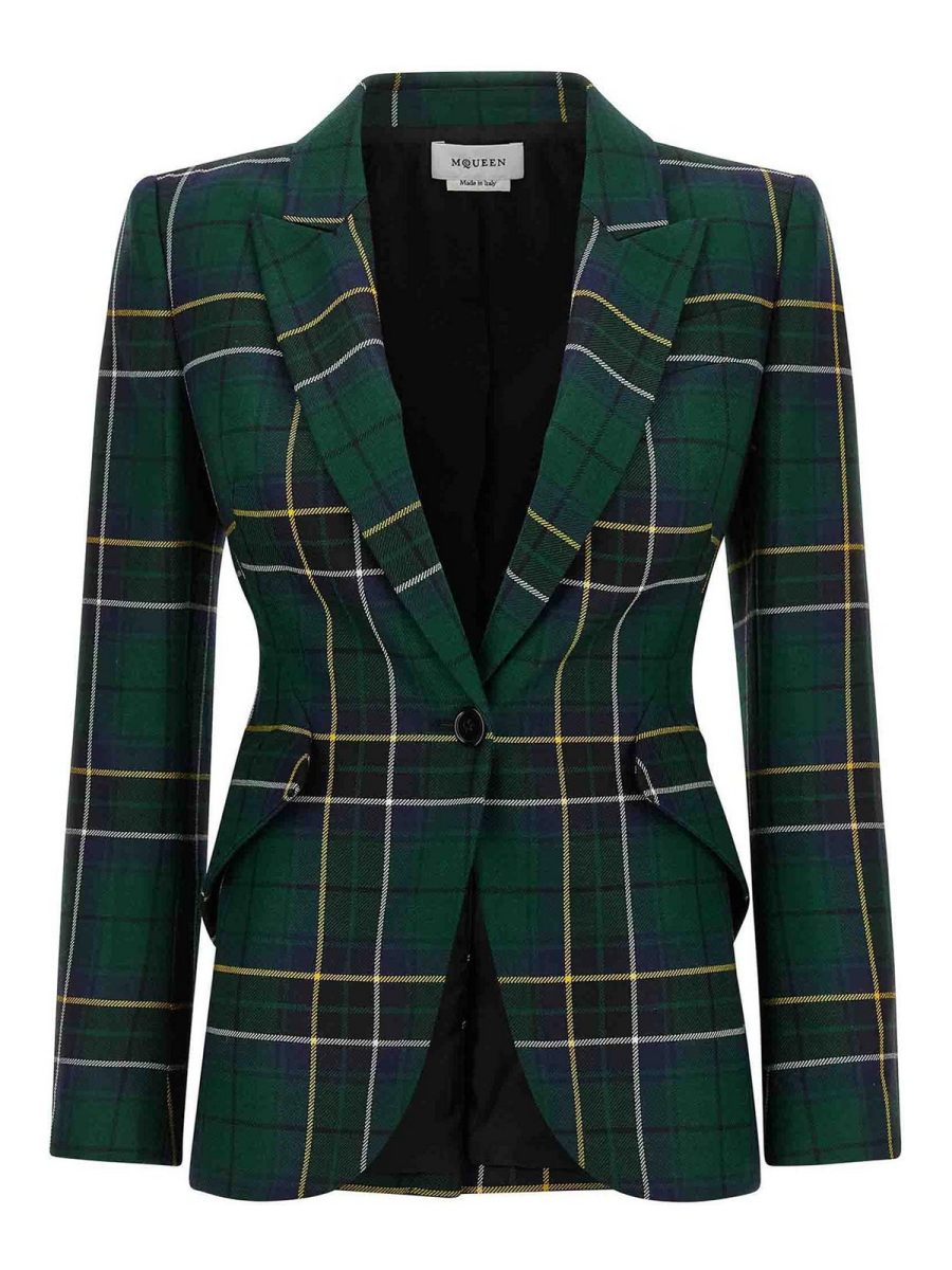 Alexander Mcqueen Blazer - Vert