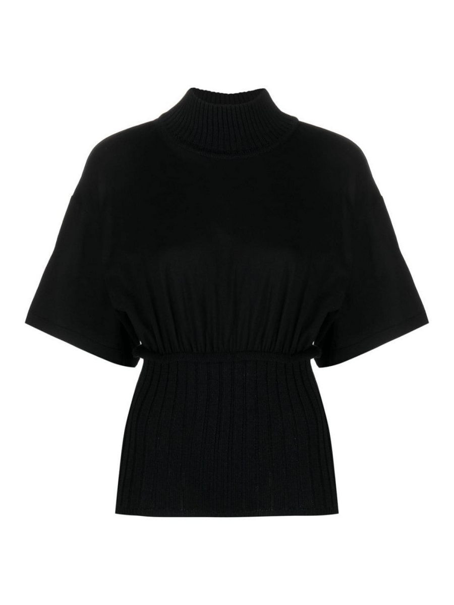 MM6 Maison Margiela Pull Col Rond - Noir