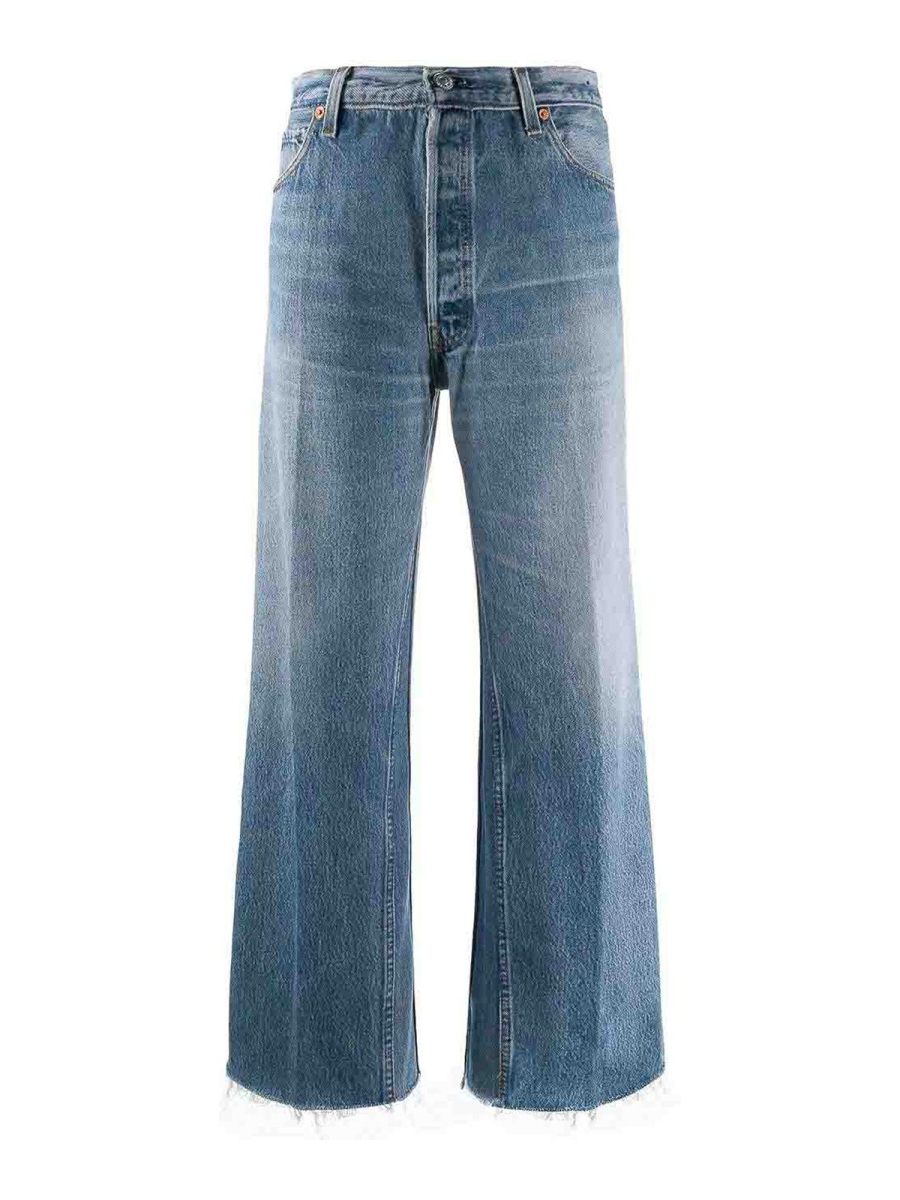 Re/Done Jean Droit - Délavé