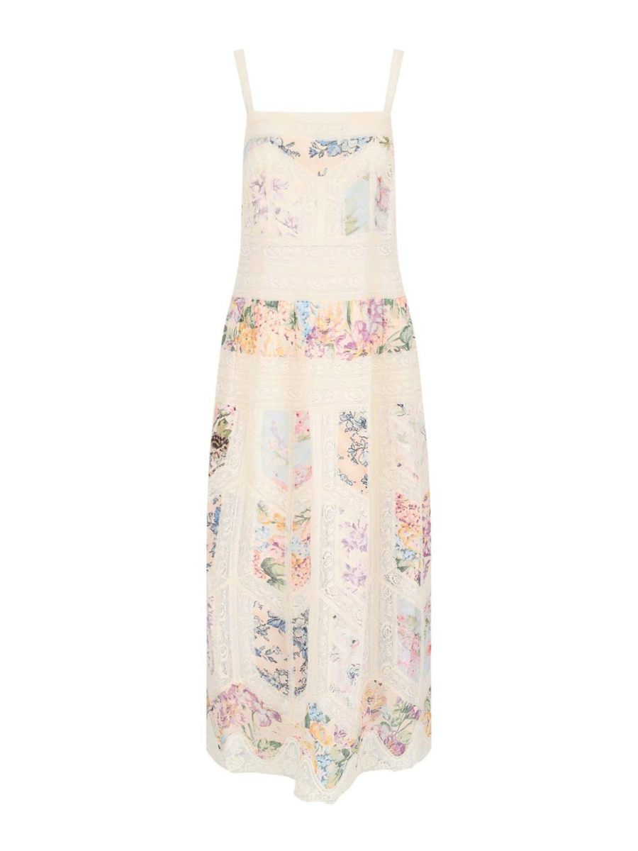 Zimmermann Maxi Robe - Blanc