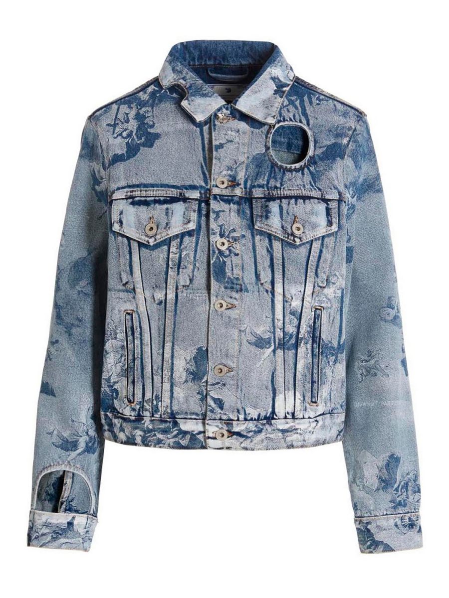 Off-White Veste En Jean - Sky Meteor