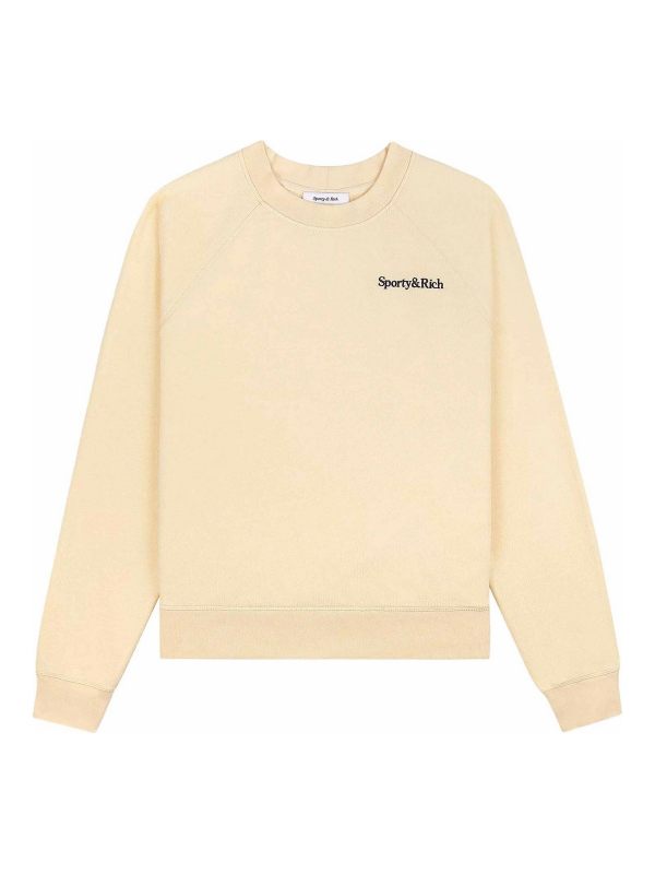 Sporty & Rich Pull Col Rond - Beige