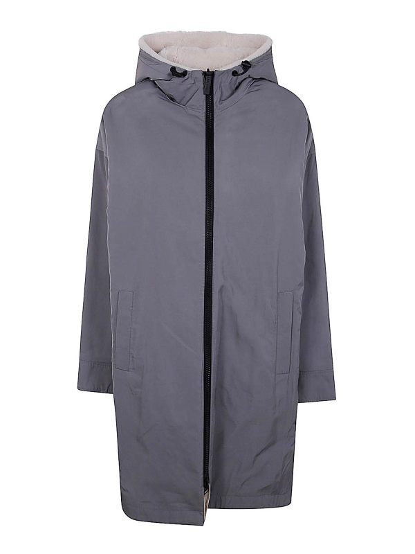 Yves Salomon Parka - Gris