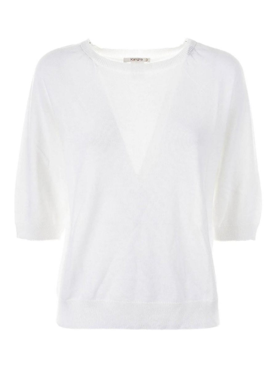Kangra Cashmere T-Shirt - Blanc