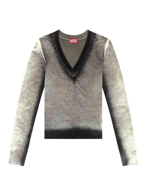 Diesel Pull Col Rond - Gris
