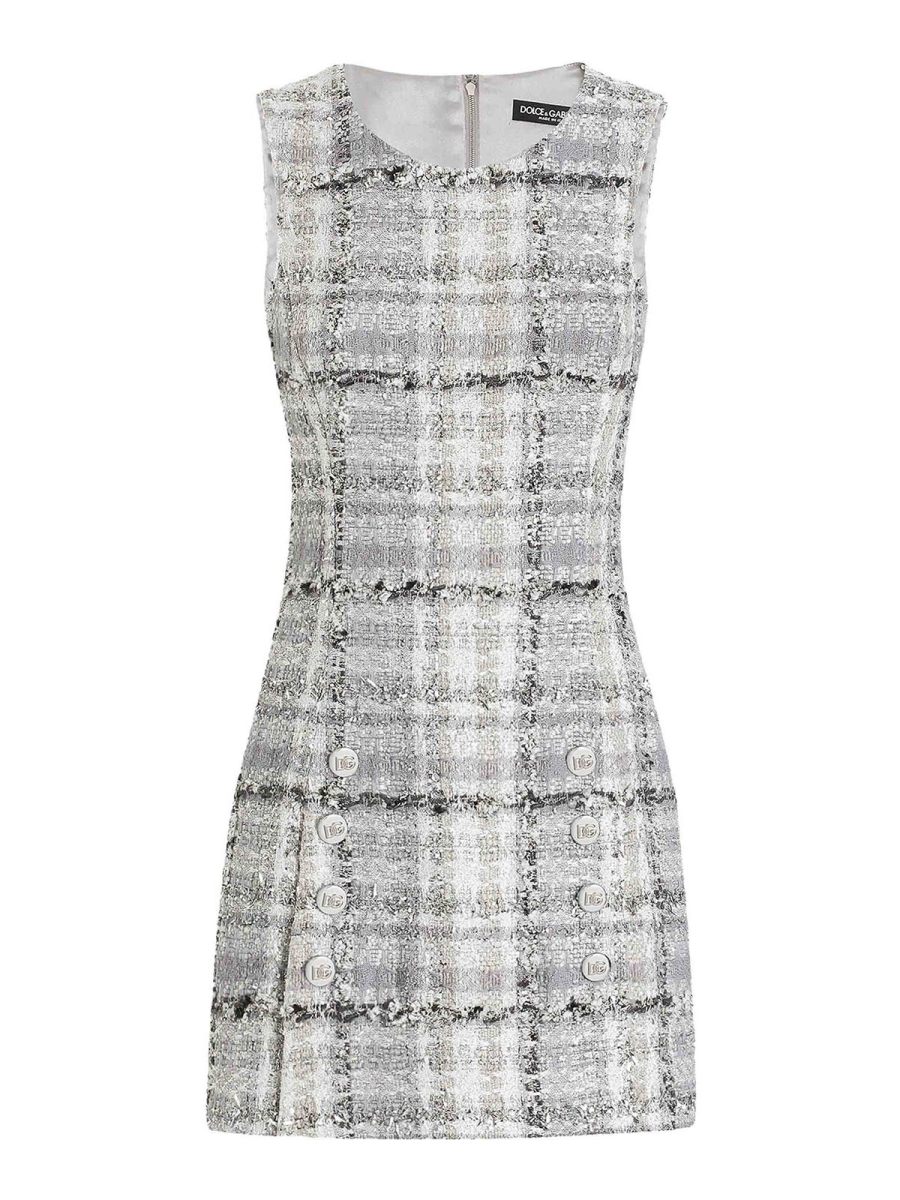 Dolce & Gabbana Robe Courte - Gris Clair