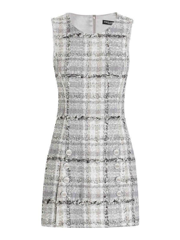 Dolce & Gabbana Robe Courte - Gris Clair