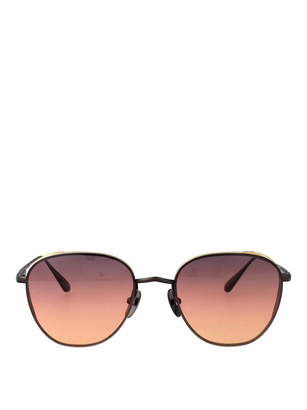 Linda Farrow Lunettes De Soleil - Or