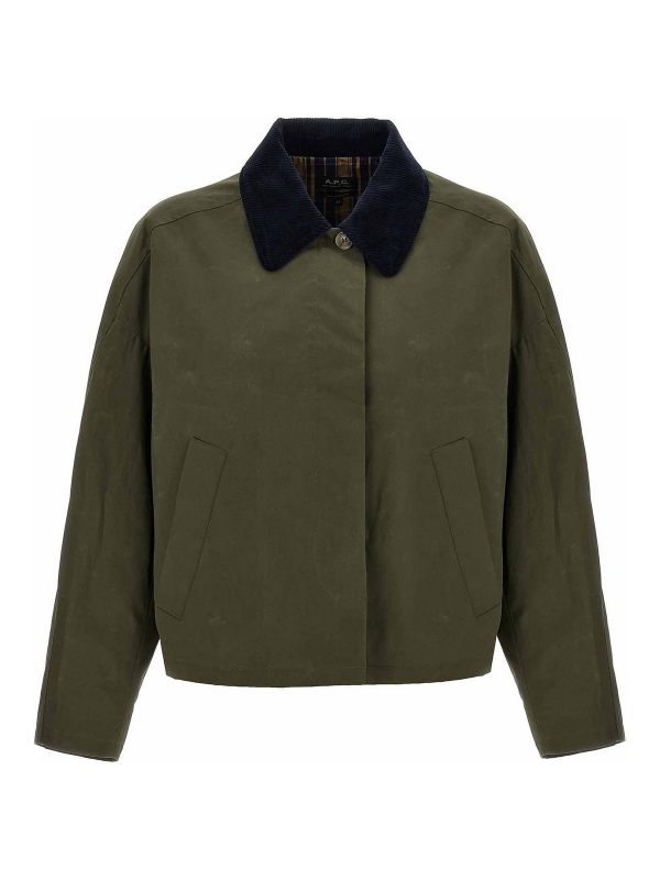 A. P.C. Veste Casual - Vert