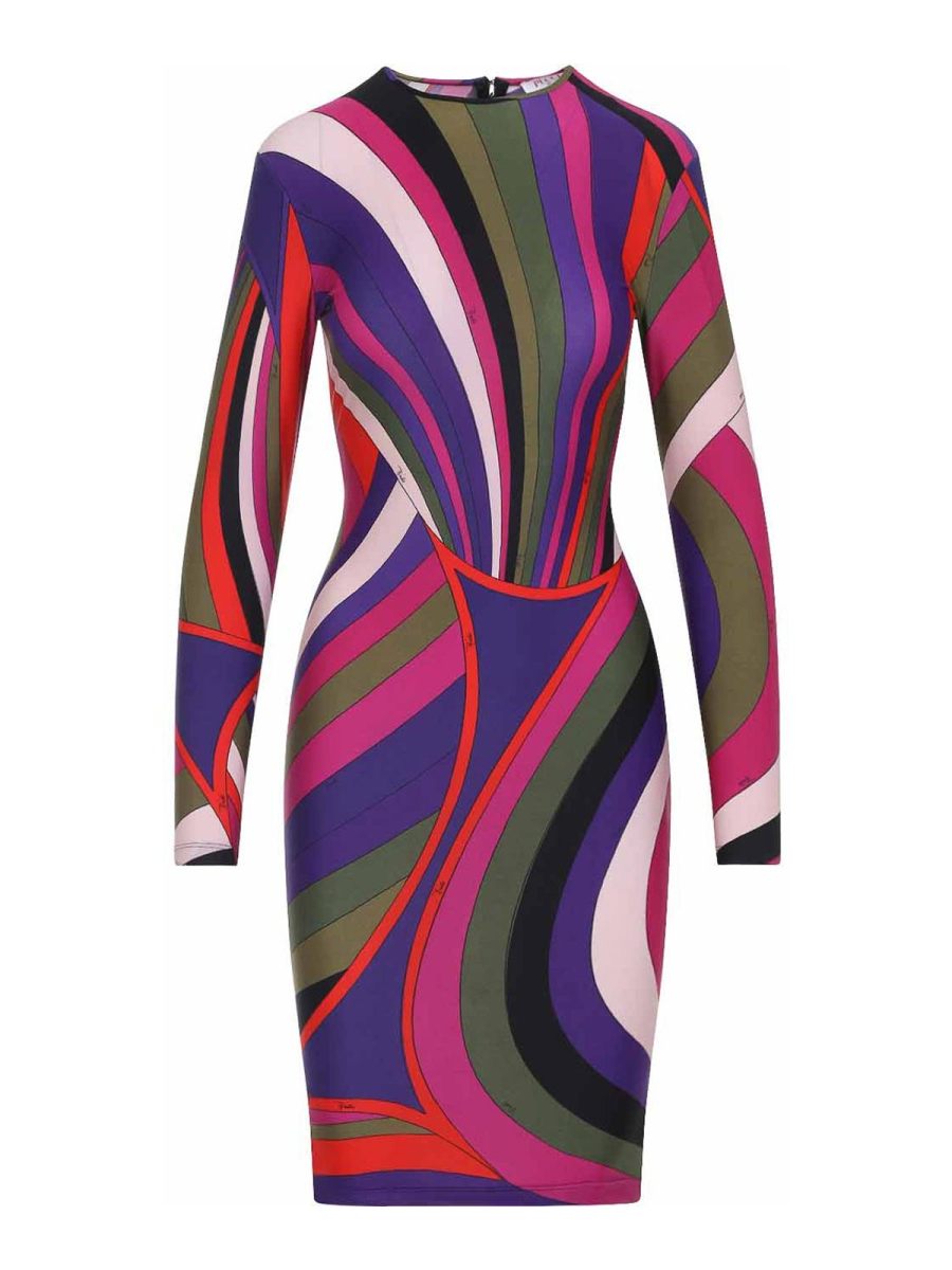 Emilio Pucci Robe Au Genou - Multicolore
