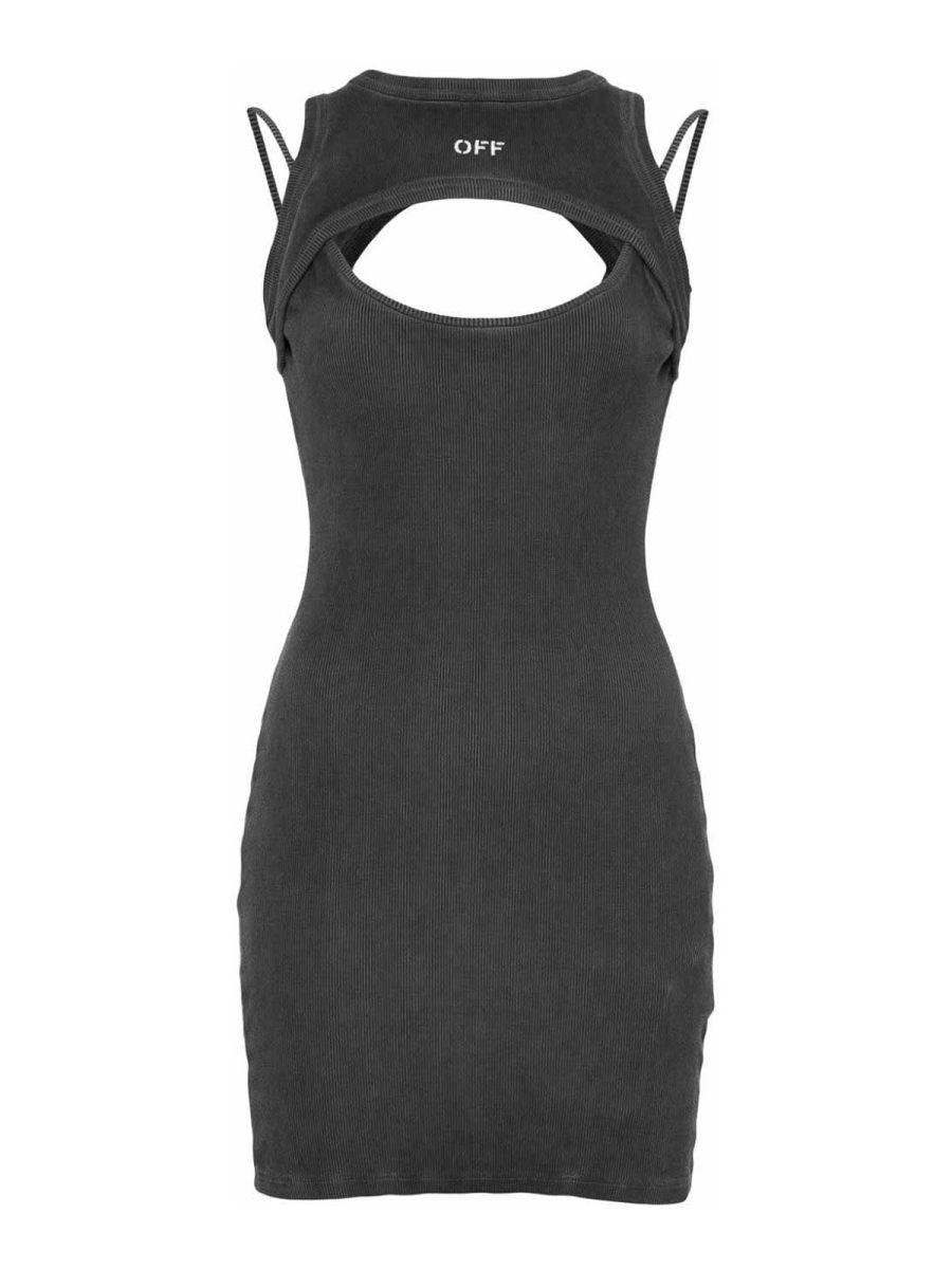 Off-White Robe Courte - Gris
