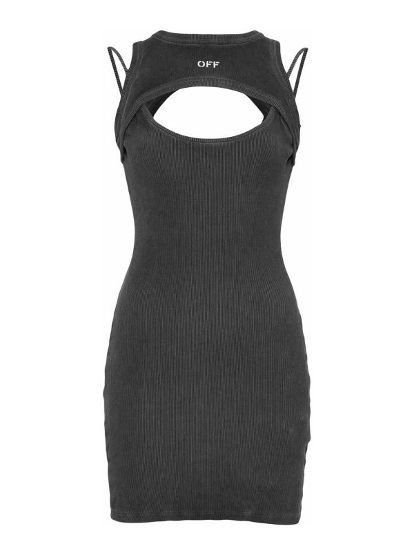 Off-White Robe Courte - Gris
