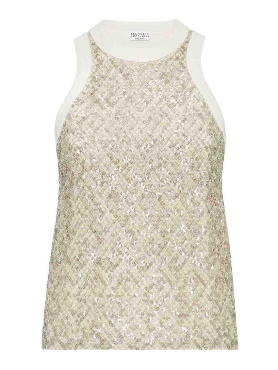 Brunello Cucinelli Top - Blanc