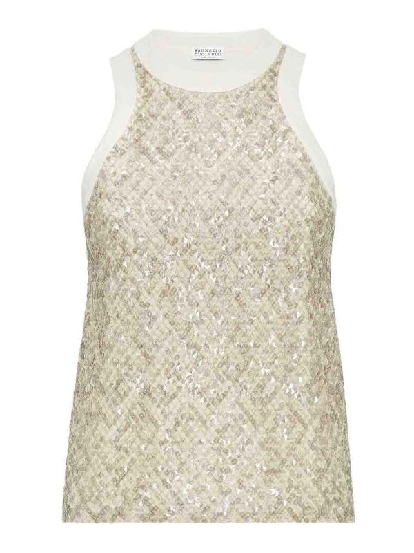 Brunello Cucinelli Top - Blanc
