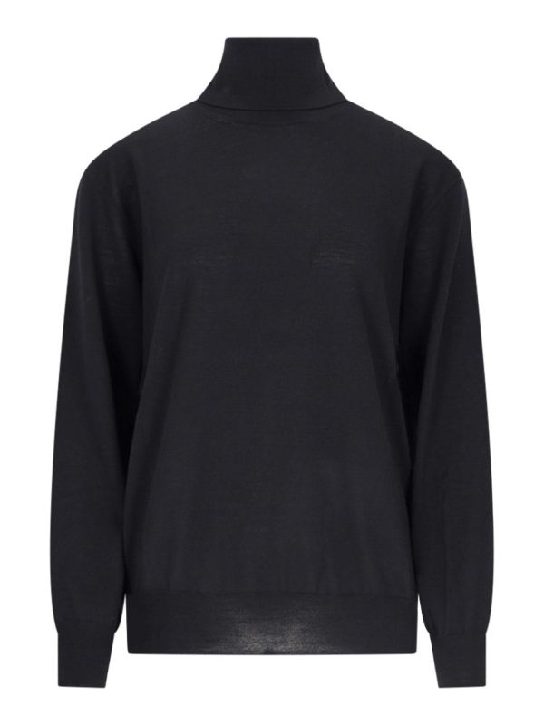 Jil Sander Pull Col Roulé - Noir
