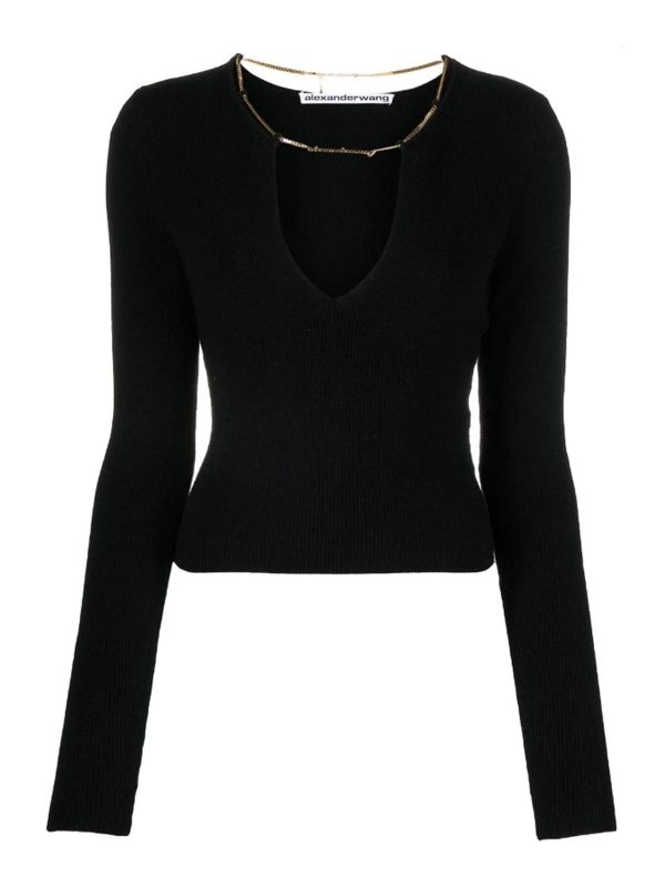 Alexander Wang Pull Col Rond - Noir