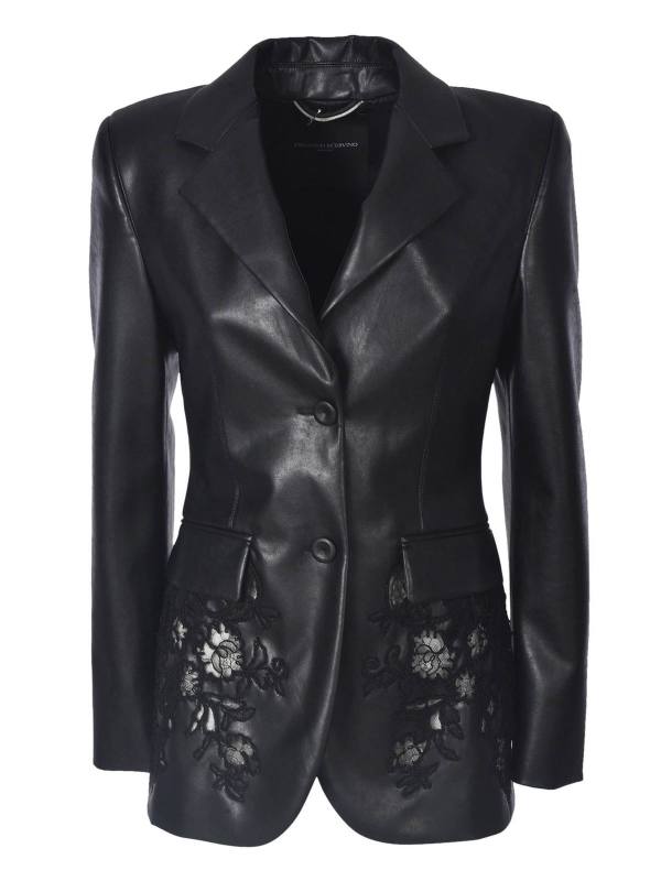Ermanno Scervino Blouson En Cuir - Noir