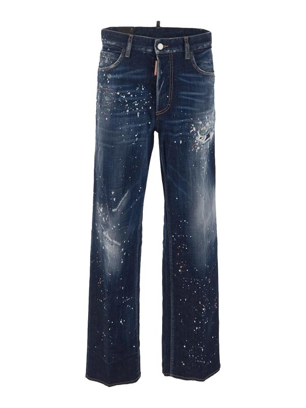 Dsquared2 Jean Bootcut - Bleu