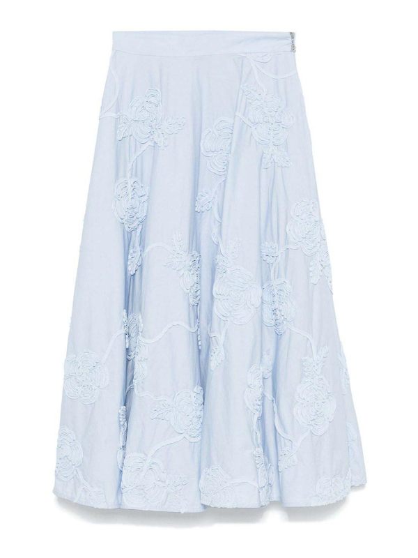 Rotate Birger Christensen Jupe Midi - Bleu