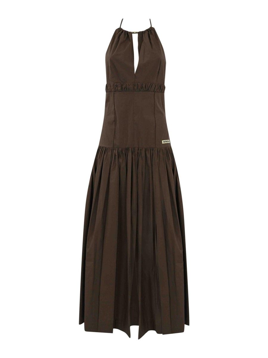 Patrizia Pepe Robe Au Genou - Marron