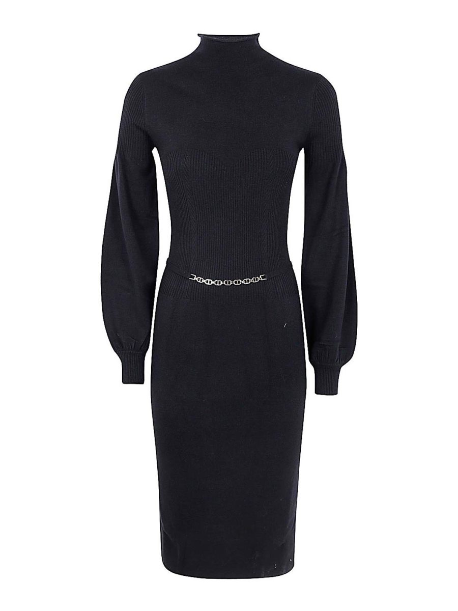 Twinset Robe Au Genou - Noir