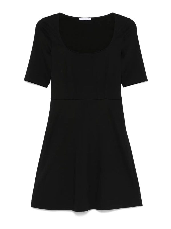 Patrizia Pepe Robe Au Genou - Noir