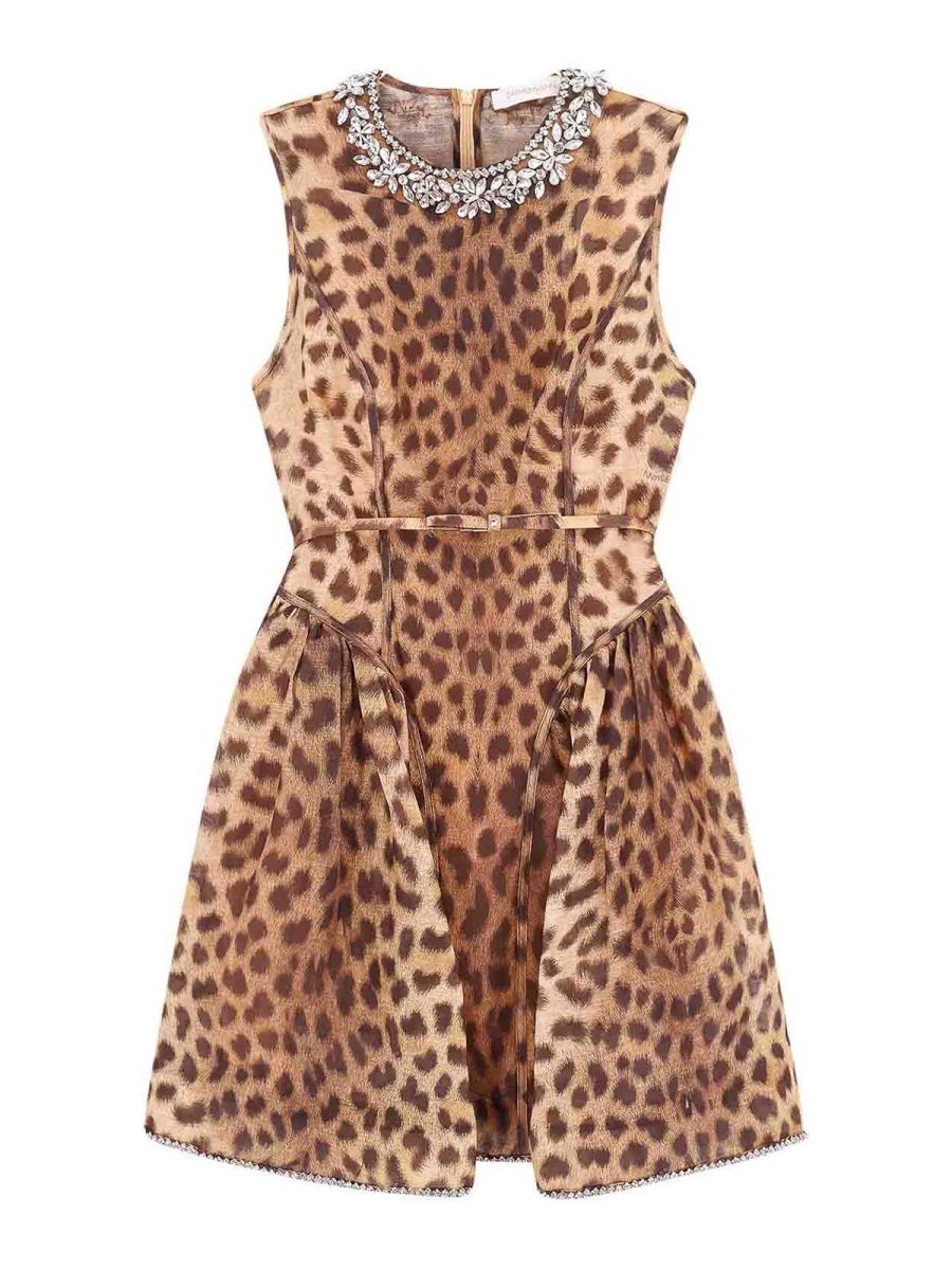 Zimmermann Robe Au Genou - Imprimé Animal