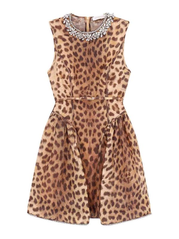 Zimmermann Robe Au Genou - Imprimé Animal