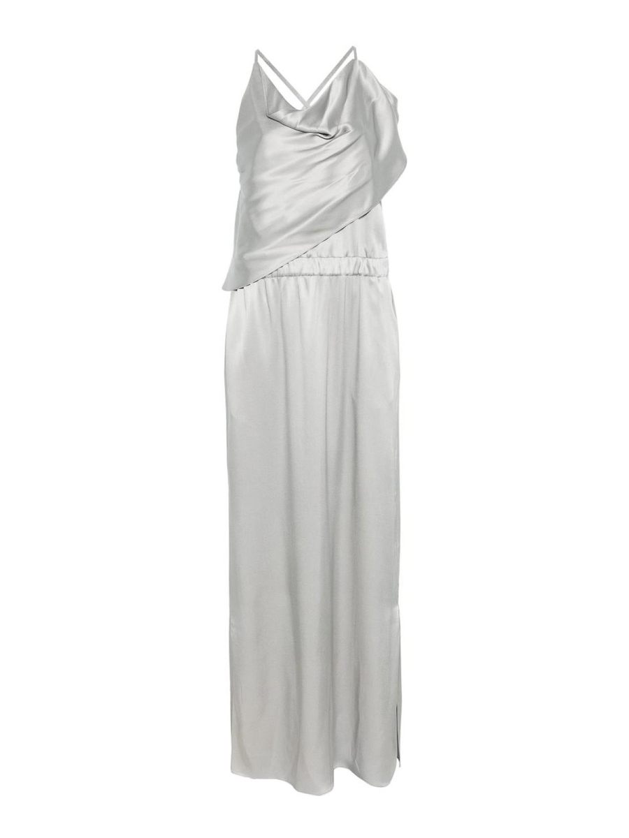 Giorgio Armani Robe Au Genou - Gris Clair