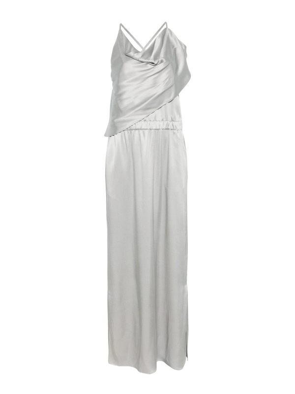 Giorgio Armani Robe Au Genou - Gris Clair