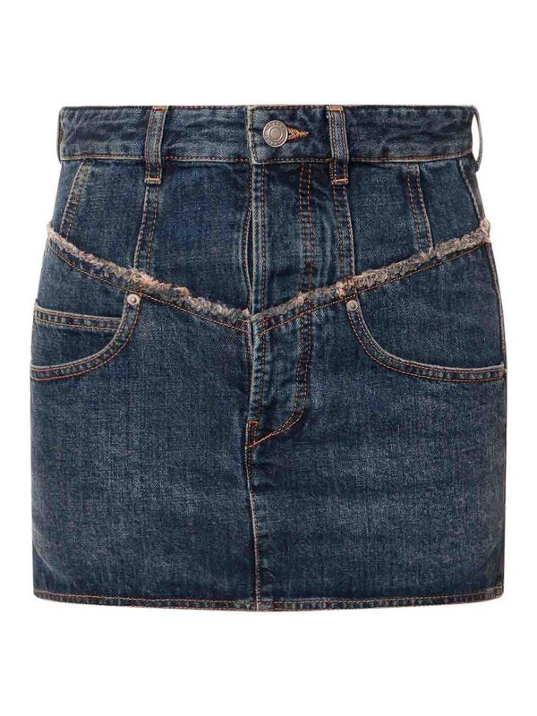 Isabel Marant Mini Jupe - Bleu