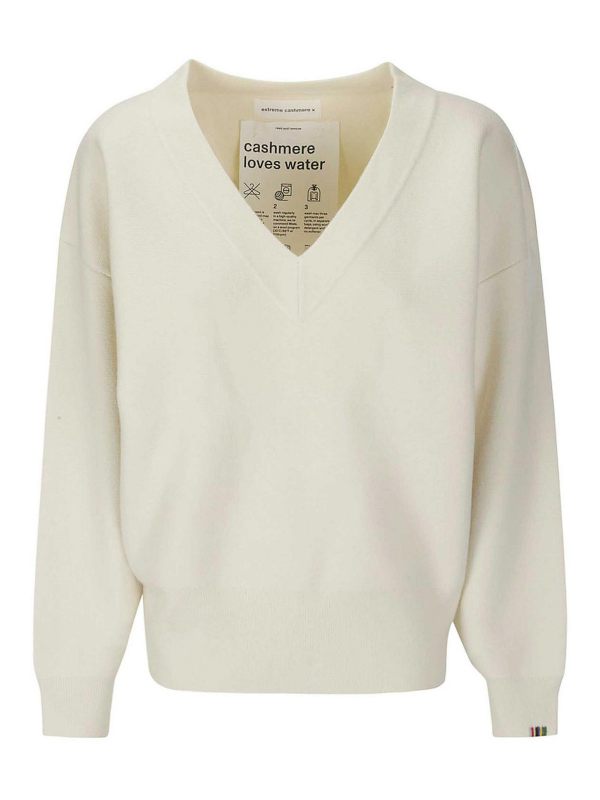 Extreme Cashmere Pull À Col V - Crèm