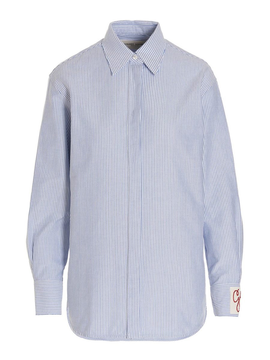 Golden Goose Chemise - Bleu Clair