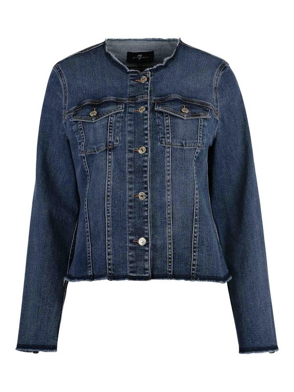 7 For All Mankind Veste Casual - Bleu