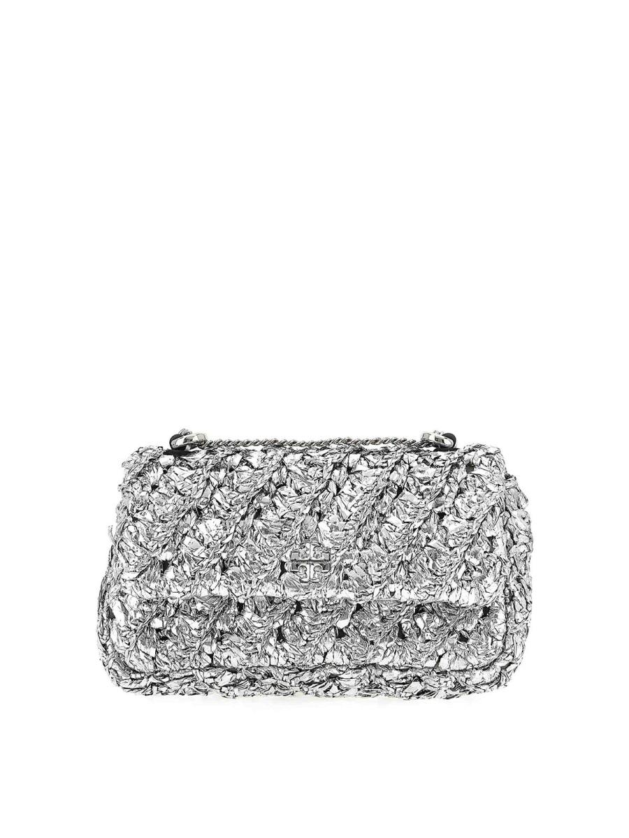 Tory Burch Sac Porté Épaule - Argent
