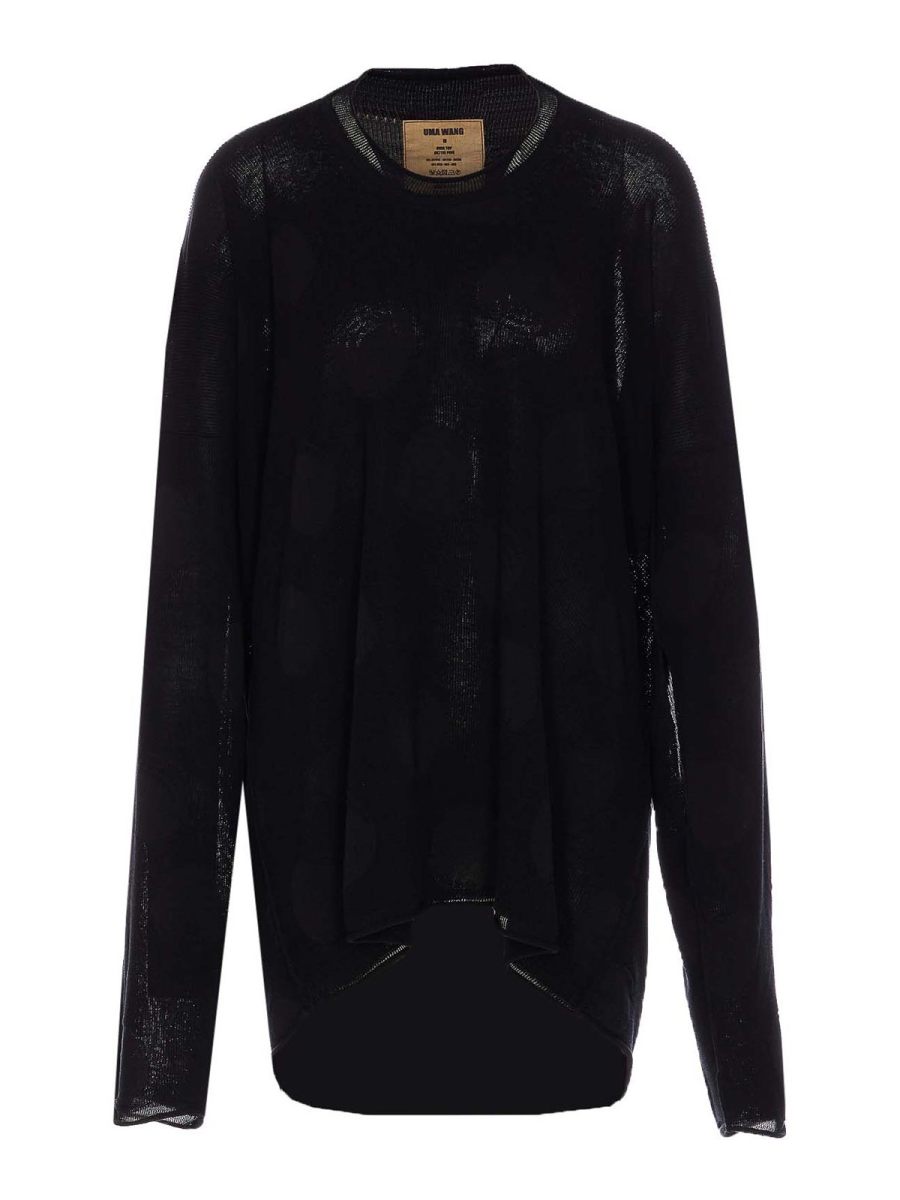 Uma Wang Pull Col Rond - Noir