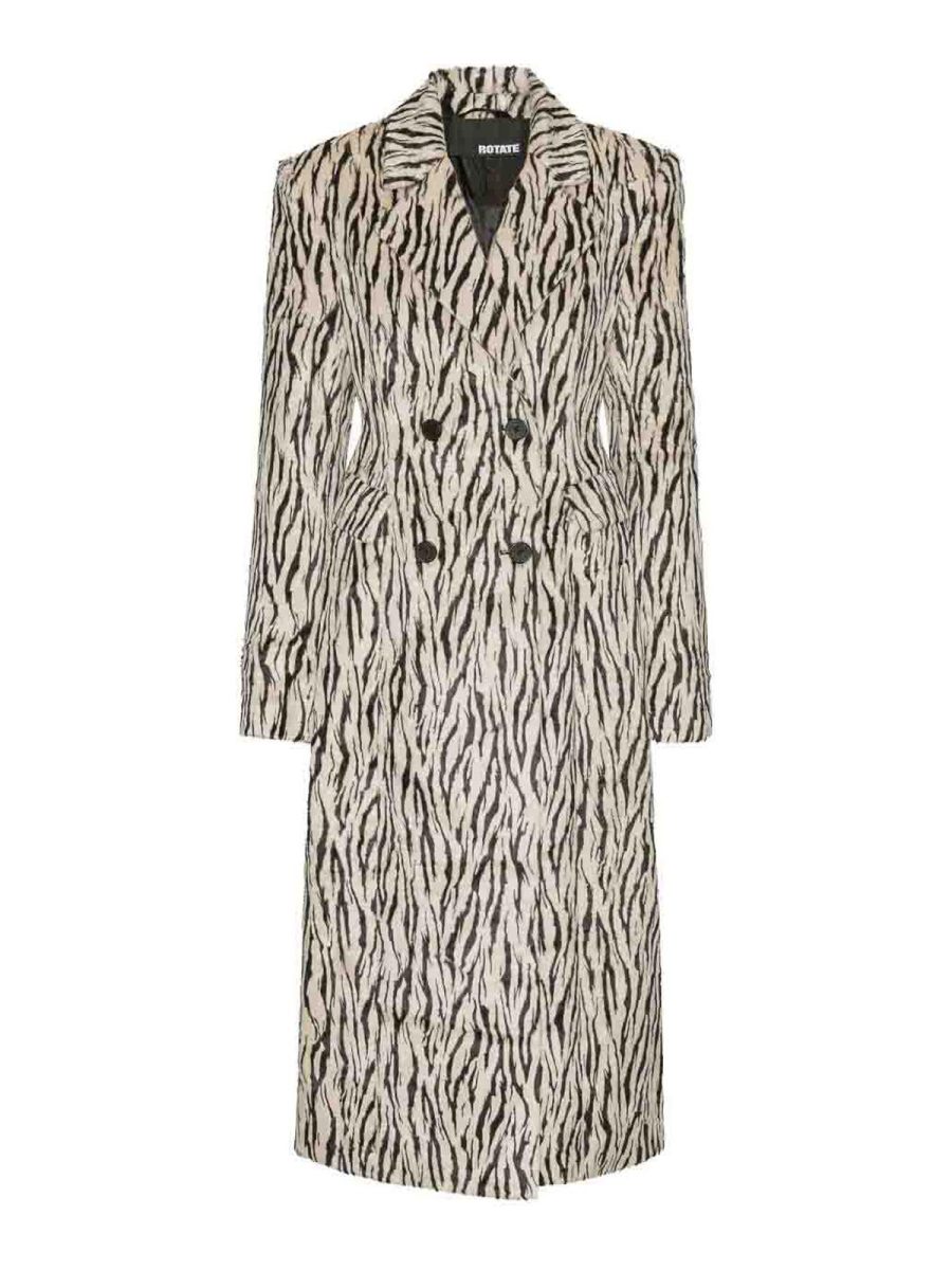 Rotate Birger Christensen Manteau Court - Blanc